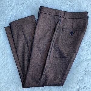 Banana Republic Bronze Brown Metallic Trousers Slacks Size 2